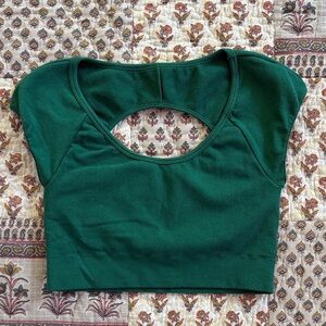 Forever 21 Green Crop Top